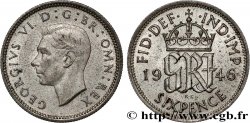 REGNO UNITO 6 Pence Georges VI 1946 