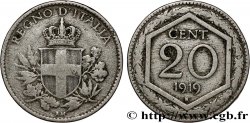 ITALIE 20 Centesimi écu 1919 Rome 