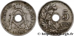 BELGIUM 5 Centimes Albert Ier 1928 