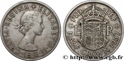 ROYAUME-UNI 1/2 Crown Élisabeth II 1957 