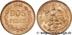 MEXIQUE 2 Pesos 1945 Mexico SPL 