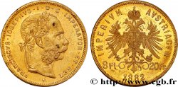 INVESTMENT GOLD 8 Florins ou 20 Francs or François-Joseph Ier 1882 Vienne