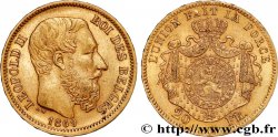 GOLD, PALLADIUM & PLATINUM INVESTMENT 20 Francs Léopold II 1869 Bruxelles