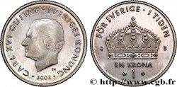 SCHWEDEN 1 Krona Charles XVI Gustave 2002  fST 