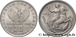 GREECE 20 Drachmes Phénix et soldat / Séléné 1973 