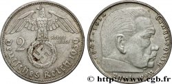 ALLEMAGNE 2 Reichsmark Maréchal Paul von Hindenburg 1939 Munich 