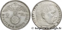 GERMANIA 2 Reichsmark Paul von Hindenburg 1939 Karlsruhe - G