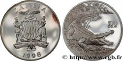 ZAMBIE 100 Kwacha Proof Crocodile 1998  FDC 