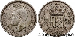 REGNO UNITO 6 Pence Georges VI 1938 