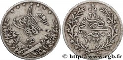 ÉGYPTE 2 Qirsh Abdul Hamid II AH 1293 / 27 1901 Emil Weigand, Berlin - W