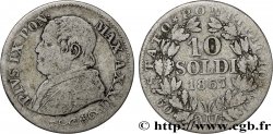 VATICANO E STATO PONTIFICIO 10 Soldi (50 Centesimi) Pie IX an XXII 1867 Rome