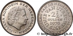 PAíSES BAJOS 2 1/2 Gulden 400e anniversaire de l’Union d’Utrecht 1979  EBC 