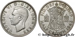 UNITED KINGDOM 1/2 Crown Georges VI 1943 