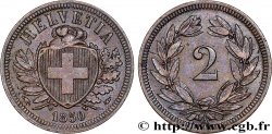 SUISSE 2 Centimes (Rappen) croix suisse 1850 Paris