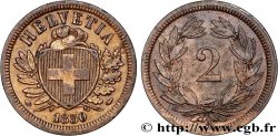 SWITZERLAND 2 Centimes (Rappen) croix suisse 1850 Paris
