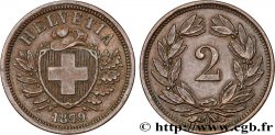 SVIZZERA  2 Centimes (Rappen) 1879 Berne