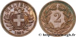 SUIZA 2 Centimes 1893 Berne 
