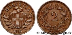 SWITZERLAND 2 Centimes (Rappen) 1915 Berne AU 