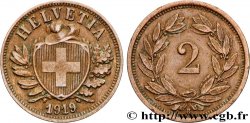SUIZA 2 Centimes (Rappen) 1919 Berne