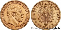 GOLD, PALLADIUM & PLATINUM INVESTMENT 20 Mark Guillaume Ier, 2e type 1887 Berlin