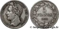 BELGIQUE - ROYAUME DE BELGIQUE - LÉOPOLD Ier 5 Francs tête laurée 1832 Bruxelles
