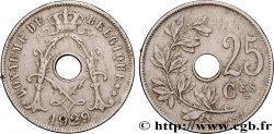 BELGIQUE 25 Centimes 1929 