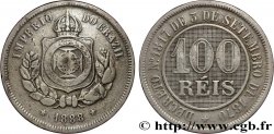 BRÉSIL - EMPIRE DU BRÉSIL - PIERRE II 100 Reis  1888 Rio de Janeiro XF 