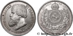 BRAZIL 1000 Reis Pierre II 1880 