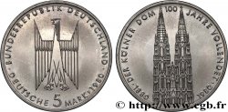 ALLEMAGNE 5 Mark 100e anniversaire de la Cathédrale de Cologne 1980 Stuttgart