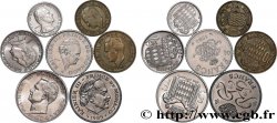 MONACO Lot de sept monnaies de Rainier III n.d. Paris AU 