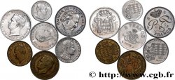 MONACO Lot de sept monnaies de Rainier III n.d. Paris
