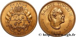 TONGA 1 Pa’ Anga Commémoration de la mort de la reine Salote Tupou III 1967  SUP 