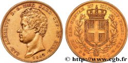 ITALY - KINGDOM OF SARDINIA - CHARLES-ALBERT 100 Lire 1840 Gênes