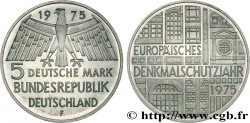ALEMANIA 5 Mark Proof Année européenne du patrimoine 1975 Stuttgart - F