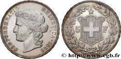SUISSE 5 Francs Helvetia 1889 Berne