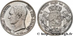 BELGIQUE - ROYAUME DE BELGIQUE - LÉOPOLD Ier 2 1/2 Francs petite tête nue 1849 Bruxelles