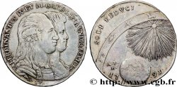 ITALIA - REINO DE NÁPOLES - FERNANDO IV 1 Piastre de 120 Grana Ferdinand IV et Marie-Caroline 1791 Naples