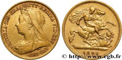 GROßBRITANNIEN - VICTORIA 1/2 Souverain  1896 Londres