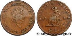 ITALIE - ROYAUME DE SICILE - FERDINAND III 5 Grana  1815 