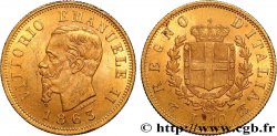 ITALIE - ROYAUME D&nbsp;ITALIE - VICTOR-EMMANUEL II 10 Lire 1863 Turin