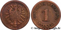 DEUTSCHLAND 1 Pfennig aigle héraldique 1873 Hanovre