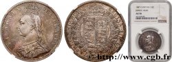 GREAT BRITAIN - VICTORIA 1/2 Crown Victoria buste du jubilé 1887 Londres AU58 NGC