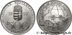 UNGHERIA 500 Forint Union monétaire européenne - ECU 1993 Budapest