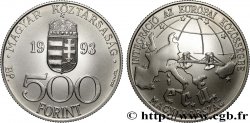 HUNGRíA 500 Forint Union monétaire européenne - ECU 1993 Budapest