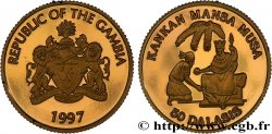 GAMBIA 50 Dalasis proof Kankan Mansa Musa 1994 