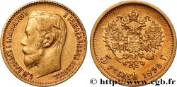 RUSSIE - NICOLAS II 5 Roubles  1899 Saint-Petersbourg TTB 