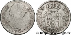 SPAIN 2 Reales Charles III 1778 Madrid