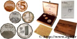 ISRAEL Série de 3 monnaies Qumran (or et argent) 1982 