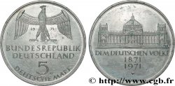 ALLEMAGNE 5 Mark Proof Centenaire du parlement allemand 1971 Karlsruhe