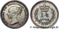 REINO UNIDO 1 1/2 Pence Victoria 1842 